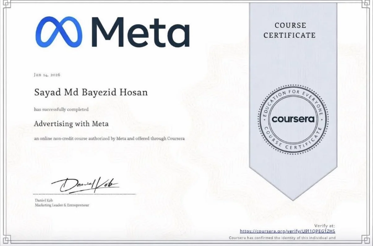 Meta Advertiser Certification