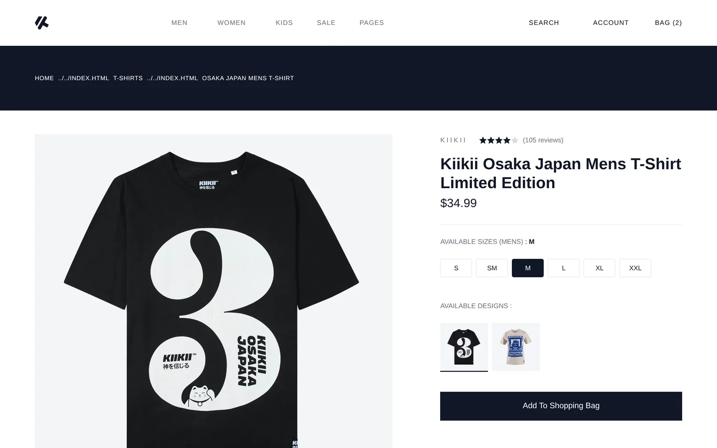 Bootstrap Fashion — Product page with gallery and reviews.