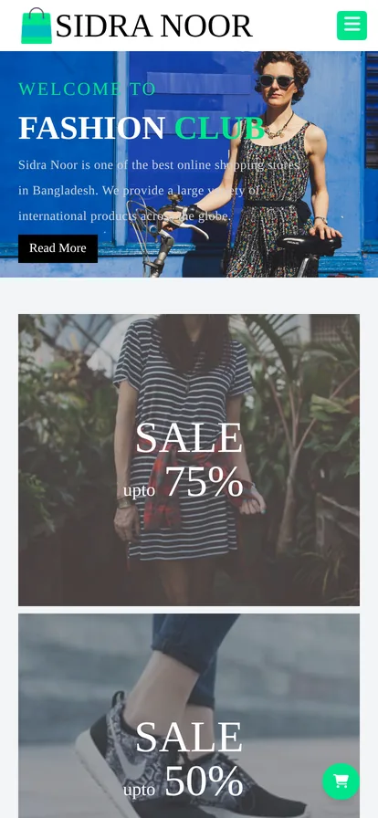 Sidra Noor Fashion — Phone width.