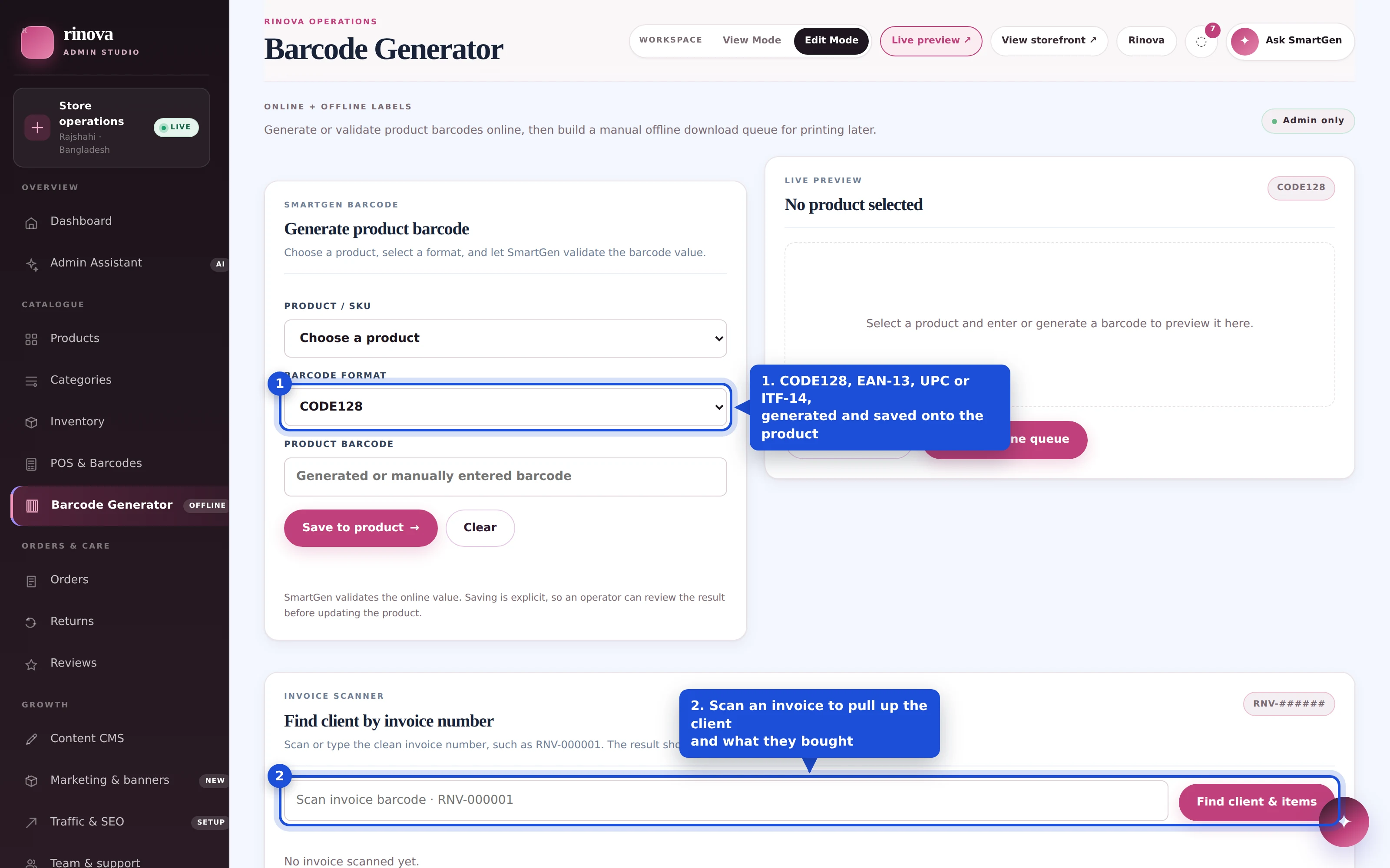 Barcode generator