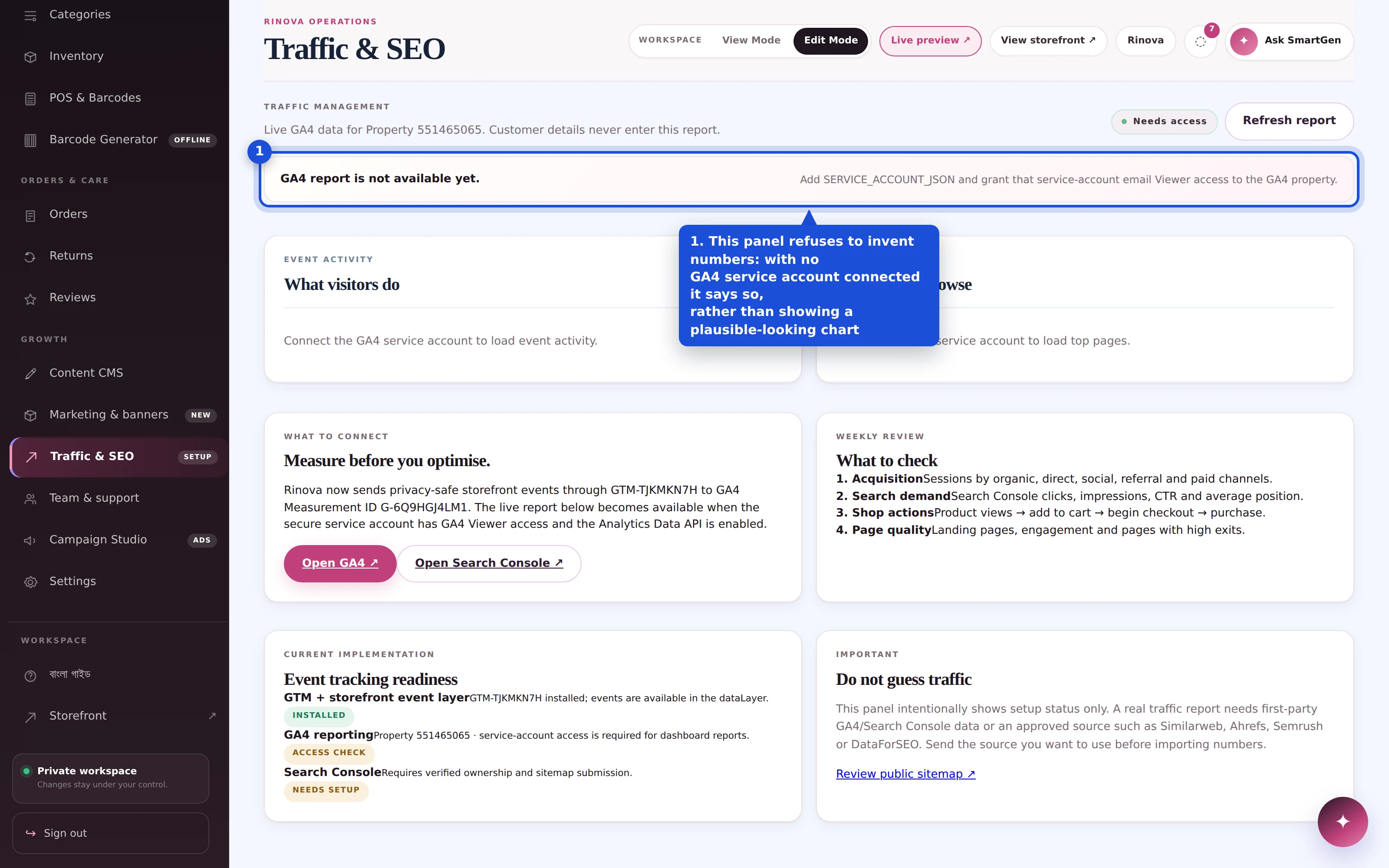 Traffic and SEO