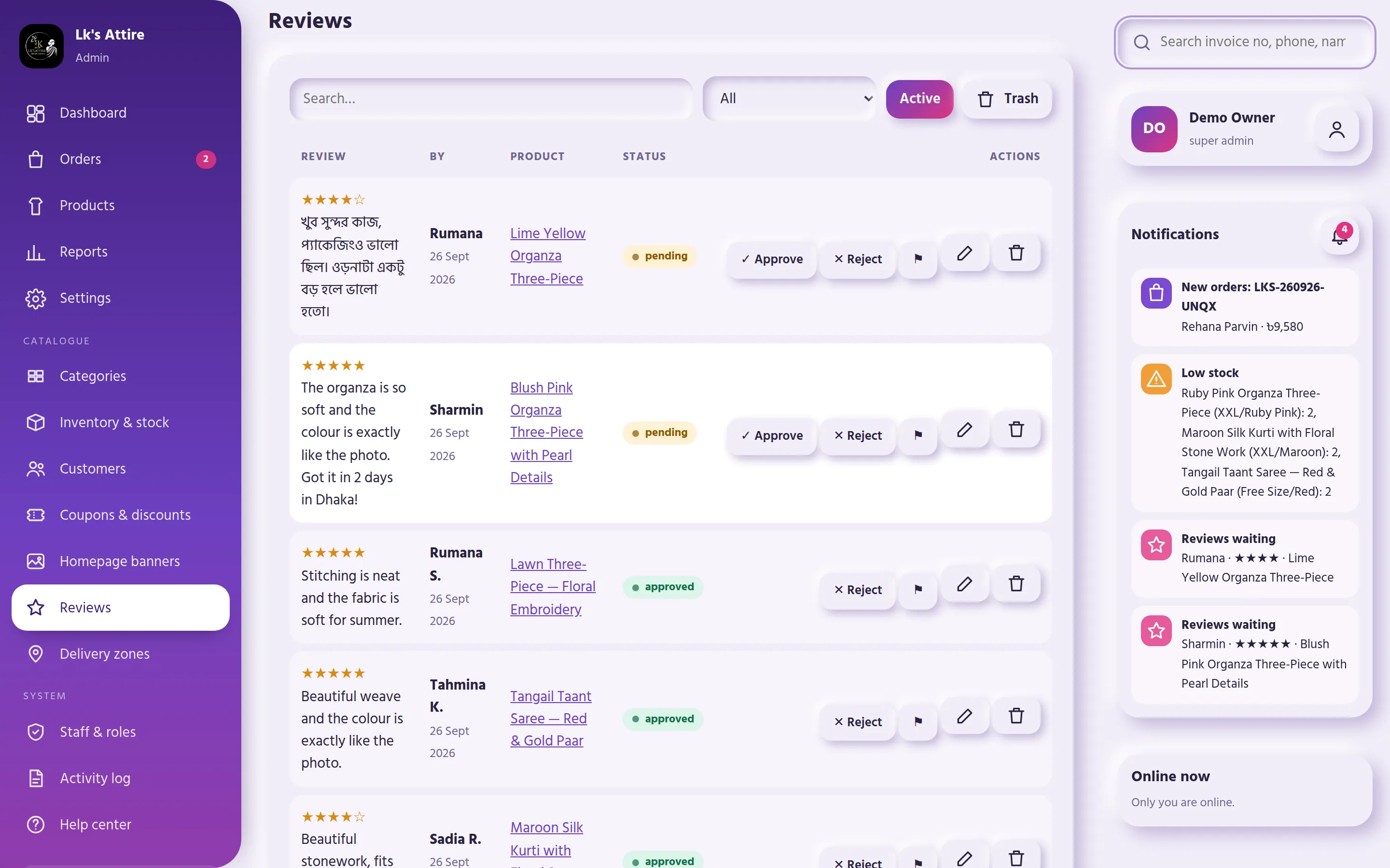 Reviews